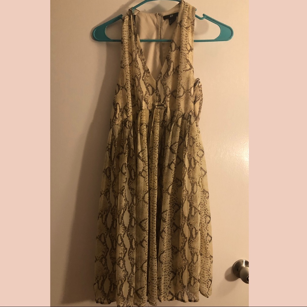 H&M Snakeskin print dress